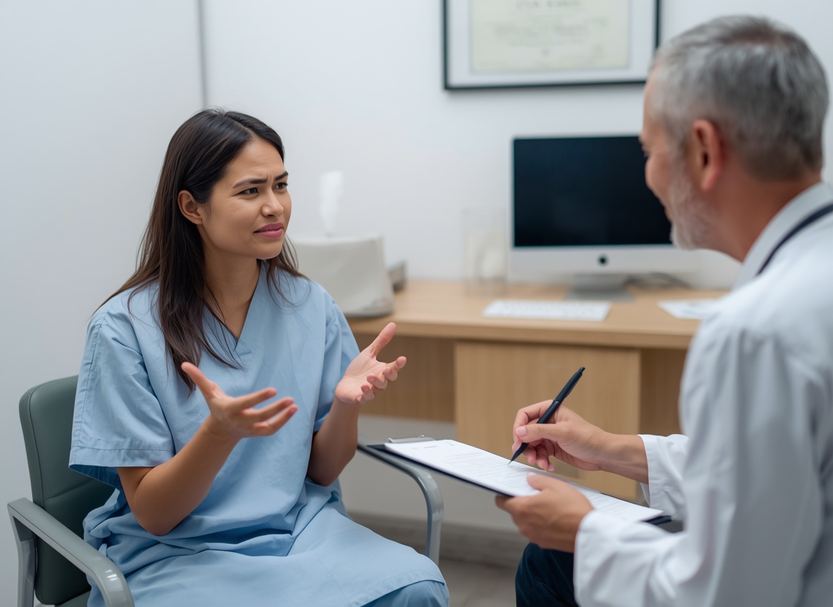 Female-patient-consulting-doctor-for-UTI-symptoms